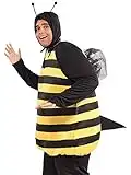 Women's Bumble Bee Costume, Black/Yellow, Standard