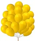 Round Shape Plain 10 Inches Balloons Romantic Baloon Valentines Gift Birthday Wedding Anniversary Party Yellow Colors Pack of 25