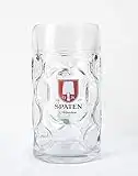 1 Liter Spaten Logo Dimpled Glass Beer Stein