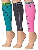 Calf Compression Sleeve 3-Pairs (12-14 mmHg is Best Athletic & Medical for Men & Women,Travel,Running,Nurses,Flight,Edema (CP03-B-S