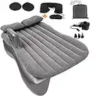 Onirii Inflatable Car Air Mattress Back Seat Bed Thickened Car Camping Air Mattress Bed with Air Pump,Portable Car Travel Mattress,Car Sleeping Mattress Bed for Car Universal SUV