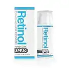 Retinol Cream with SPF30 - (Double Size) 100ml | Made in the UK - Anti Aging Face Cream with Encapsulated Retinol, Vitamin A & E | Cruelty Free