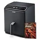 COSORI Smart Air Fryer Oven Dual Blaze 6.4L, Double Heating Elements, Cookbook, No Shaking & No Preheating, APP Control, 12 Functions, Air Fry, Roast, Bake, Reheat, Dishwasher Safe