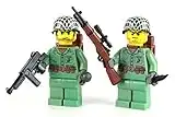 Battle Brick US Marine WW2 Soldiers Custom Minifigure