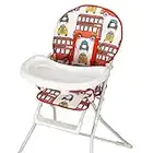 Baby High Chair with Bus Print Padded Seat by Jane Foster