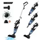 Hihhy Vacuum Cleaner, Corded Upright Vacuum Cleaners, 18000pa Strong Suction hoover Vacuum Cleaner with Non-Woven Fillters, 4-in-1 Lightweight Stick & Handheld Vacuum, For Stairs/Hard Floor