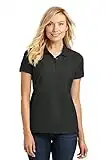 Port Authority Ladies Core Classic Pique Polo. L100 Deep Black M