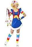 Adult Plus Size Rainbow Brite Costume Women's Rainbow Brite Costume 2X