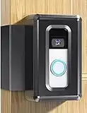 DG-Direct Soporte antirrobo para timbre de puerta, soporte para puerta de video para casa, apartamento, oficina, habitaciones, inquilinos, apto para la mayoría de marcas de timbre de video (negro)