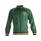 JL Sport St. Pauli Green Ultras Skull Crossbones Punk Activist Jacket Football Tracksuit Top (Small)