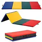 Gymnastics Mat 4x8x2 Tumbling Mat Gym Mat Gymnastic Mat 4 Pannel Foldding Lightweight Tumbling Mat 2 Inches Thick Fitness Yoga Exercise Mat Home Gym Mat Equipment