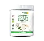 Nature Zen® Origin, Nature protéine en poudre bio végétale à base (riz concentrées à 90%), Protéines Vegan, Bio, sans sucre, 250g, 100% naturelle, sans OGM (Nature)