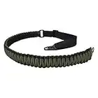 BOOSTEADY Paracord 2 Point Rifle Sling with HK Style Clips, Adjustable 550 Rated Nylon Gun Strap for Rifle Shotgun and Airsoft