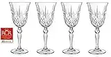 RCR Cristalleria Italiana Crystal Glass Drinkware Set (Wine Goblet (7.25 oz) - 4 Piece)