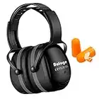 Buloge Ear Protection, Noise Reduction Safety Ear Defenders Earmuffs with Headband Hearing Protection Cancelling High Noise Headphones Protectors for Men Women Adults Black