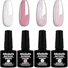 Allenbelle Set di 4 smalti UV in gel per unghie, set regalo Shellac, set UV Gel Nail Art, Soak Off UV LED Gel Smalto (004)