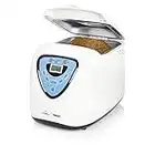 Princess Bread Maker, 15 Programmes, Gluten Free, 3 Browning Settings, 2 Loaf Sizes, Delayed Timer Function, Non-Stick, Accessories Included,White