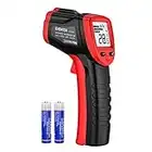 Eventek Infrared Thermometer Gun, -58°F~1022°F (-50°C~550°C) Digital Laser Temperature Gun for Cooking, Pizza Oven, Grill, Engine, IR Thermometer Temp Gun with Adjustable Emissivity & Max Min