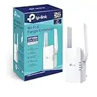 TP-Link AX1800 Dual Band Wi-Fi 6 Range Extender, Broadband/Wi-Fi Booster/Hotspot with 1 Gigabit Port & 2 External Antennas, Built-In Access Point Mode, UK Plug(RE605X), White