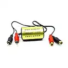 Audio Anti-Noise RCA Ground Loop Isolator Noise Filter Female to Male Earthing for Car Audio Systems