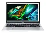 Acer Aspire 3 (A315-58-30H2) Laptop | 15, 6 FHD Display | Intel Core i3-1115G4 | 8 GB RAM | 256 GB SSD | Intel UHD Graphics | Windows 11 | QWERTZ Tastatur | silber