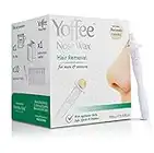 Original Nez de Yoffee Nose Wax Le Kit de Cire Pour Hommes et Femmes - Cire Épilation Nez homme - de Cire d’Abeille Bio - Sûre-Rapide-Indolore -10 Applicateurs réutilisables - Cire Nez Homme