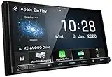 Kenwood DMX8020DABS 17,7 cm WVGA Digital Media Moniceiver mit DAB+, Wireless CarPlay, Android Auto, Wireless Android Mirroring, Wifi, Dual-USB, HI-Res Audio, kapazitiver Touchscreen