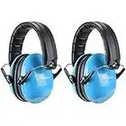 ProCase Kids Ear Protection, 21NRR Noise Cancelling Headphones for Kids Hearing Protection Sound Blocking Safety Earmuffs Ear Defenders for Autism, Sport Games, Concerts, Fireworks -Blue & Blue