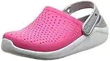 Crocs Kids' LiteRide Clog | Slip On Shoes | Kids' Athletic Shoes, Electric Pink/White, C11 US Little Kid