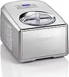 Cuisinart Ice Cream and Gelato Maker | Makes Ice Cream, Gelato, Sorbet, Frozen Yoghurt in 40 Minutes | No Need to Pre-Freeze Bowl | Stainless Steel | ICE100BCU