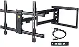 FORGING MOUNT Long Extension TV Mount Corner Wall Mount TV Bracket Full Motion with 30 inch Long Arm for Corner/Flat Installation fits 37 to 75" Flat/Curve TVs, VESA 600x400mm Holds up to 99lbs