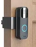 DG-Direct Anti-Theft Video Doorbell Door Mount, Stainless&Aluminum Video Camera Doorbell Mount for Apartment Renters Home, Fit For Blink Doorbell Camera (Black)