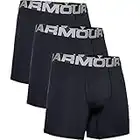 Under Armour Men Charged Cotton 6in 3 Pack, Elasticated and quick-drying sports underwear, extra-comfortable boxer briefs with 4-way stretch in a pack of 3