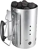 Hisencn Charcoal Chimney Starter with Safety Handle for Weber 7416, Quick Start Barbecue for Camping & Grilling