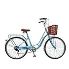 TANGNADE Women's Beach Cruiser Bike 26 inch 7-Speed, Road Bike Seaside Travel Bicycle Commute Bike