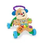 Fisher-Price Ridi & Aprendizaje, Perrito Primeros Pasos, com Música y Sonidos, Juguete Musical para Caminar, Niños 6+ Meses, HBB68