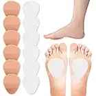 BLMHTWO 12 Pieces Metatarsal Pads Felt Anti-slip Foot Pads for Women Men Soft Pressure Relief Sweat-wicking Thickened Self Adhesive Metatarsal Foot Pads Insert Ball of Foot Cushions