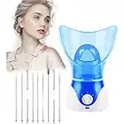 Facial Steamer, Professional Spa Home Face Steamer Warm Mist Moisturizing Face Steamer Home Sauna SPA - Pores Cleanse -Face Humidifier - Fast Steam Sprayer for Skin Rejuvenate Hydrate Face Steamer