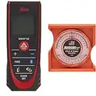 Leica DISTO D2 New 330ft Laser Distance Measure with Bluetooth 4.0, Black/Red & Johnson Level & Tool 750 Pitch and Slope Locator