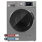 EVVO Lavadora-Secadora 4.10DXe, 10 kg lavado, 7 kg secado, 16 Programas, Inox