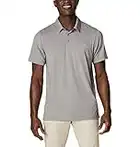 Columbia Men’s Tech Trail Polo Shirt, Sun Protection, Moisture Wicking, Boulder, X-Large