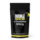 Nuke Nutrition L Glutamine Capsules 800mg - 180 Capsules - L-Glutamine Nutritional Supplements to Reinforce Gut & Intestinal Health - Glutamine to Fortify Immunity - Glutamine Capsules for Recovery