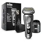 Braun Electric Razor for Men, Series 9 Pro 9465cc Wet & Dry Electric Foil Shaver with ProLift Beard Trimmer, Cleaning & Charging SmartCare Center, Noble Metal