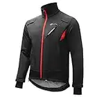 ROCKBROS Winter Cycling Fleece Thermal Windproof Jacket Outdoor Sport Coat Casual Riding Long Sleeve Jersey for Men