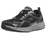 Skechers mens Gorun Consistent - Athletic Workout Running Walking Shoe With Air Cooled Foam Sneaker, Black/Grey, 12 X-Wide US