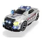 Dickie Toys - Auto Street Force motorizzata della polizia, giocattolo, bagagliaio apribile, con luci e suoni, incluse batterie, 33 cm, unISEX, Bambini, a partire dai 3 anni