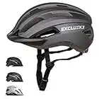 Exclusky Bike Helmet Men Women Cycle Helmet with Light Breathable MTB Mountain Bicycle Helmet for Adult Road Cycling Helmet 56-61cm