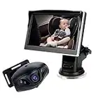 Spiegel Auto Baby, 5 In 1080p Baby Auto Spiegelkamera, RüCksitzspiegel FüR Babys Mit Nachtsicht, StoßFester Autospiegel Baby RüCkansicht FüR Kleinkinder/Kinder Unentbehrliches AutozubehöR