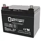 ML35-12 - 12 Volt 35 AH SLA Battery- Mighty Max Battery Brand Product, Black