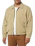 London Fog Men's Auburn Zip-Front Golf Jacket (Regular & Big-Tall Sizes), Camel, Large